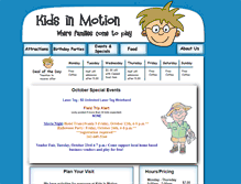 Tablet Screenshot of kidsinmotionwi.com